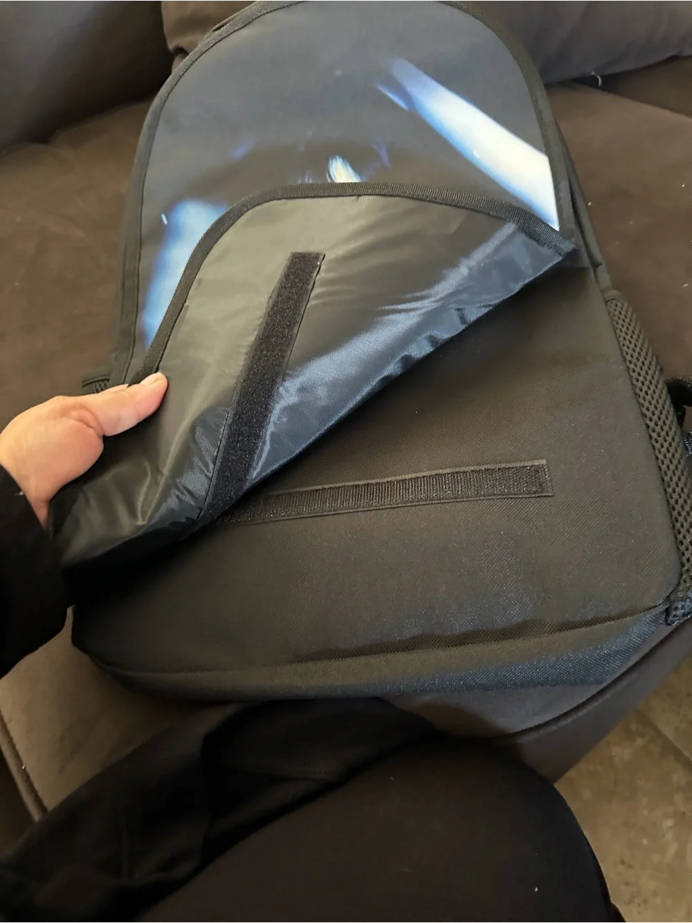 Disney Wednesday Blue & Black Backpack Panel Set